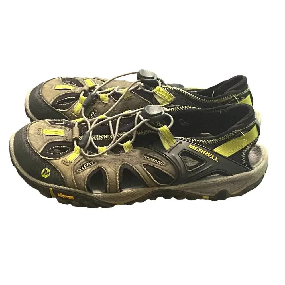 Merrell All Out Blaze Sieve Water Shoes Men’s 10 Castle Rock Green Vibram Gorp